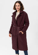 Regular Fit Padded Jacket with Lapel Collar